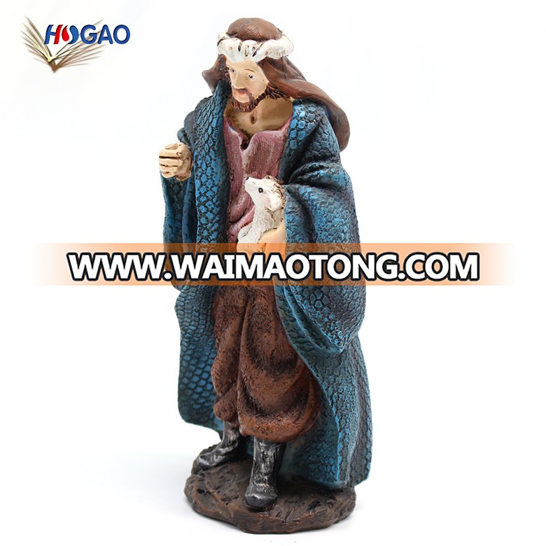 OEM catholic gift home decor souvenir gifts crafts small resin catholic religious statues christian decor figurines