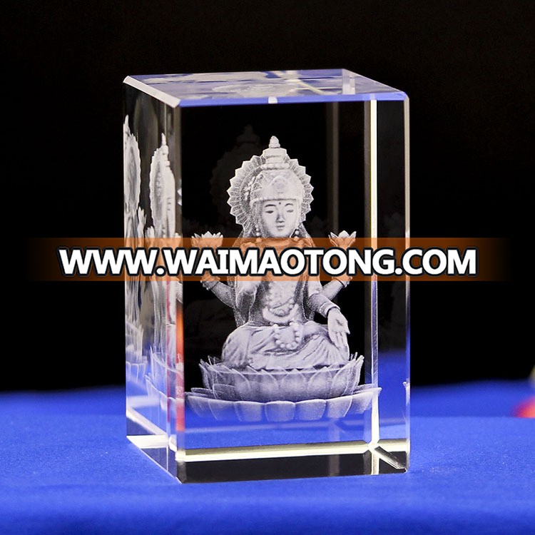 3d laser engraving icon religious crystal souvenir