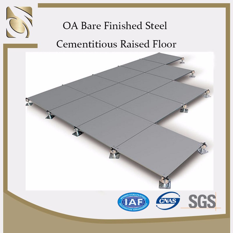 standard network bare panel false raised floor with border pedestal