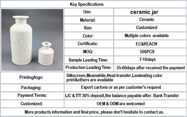 ceramic therapy kitchen chef's diffusion bottle set