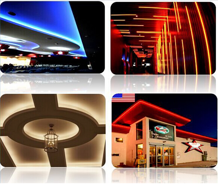 Super Brightness Flat Surface Silicone LED Neon Flex Light With 3 Years Warranty