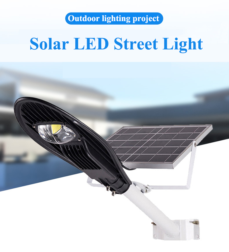 Exterior luminarias lights control waterproof 20w 30w 50w 100w solar led street lamp led lighting