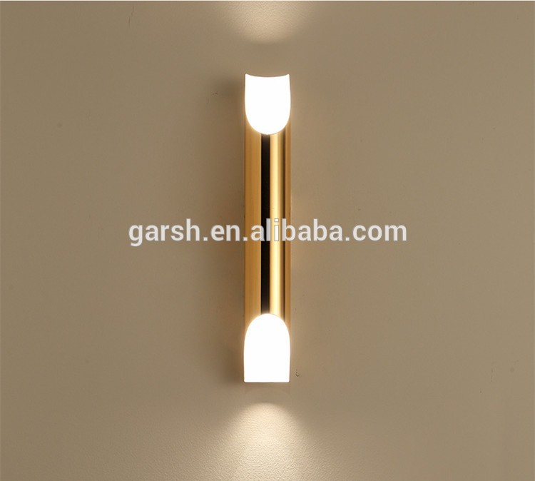 Modern Aluminum Pipe Wall Lamp Hotel Bedroom