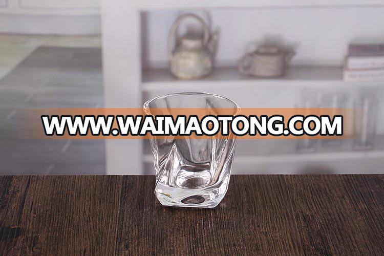 Twist Whisky Glasses Unique Elegant Scotch Glasses,Glass Liquor/Bourbon Tumblers,Dishwasher Safe