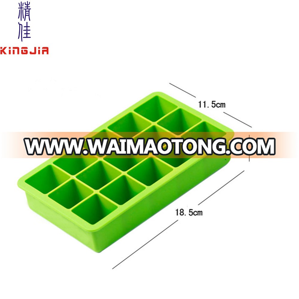 100% food grade 15 King cube 15 cavity mini square silicone  ice cube trays