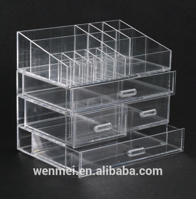 2018 Hot Sale clear acrylic make-up organizer