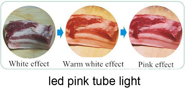 Hot sale pinkLed Tube for Meat Supermarket/led T8 pink tube light