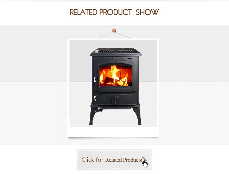 Hot selling excellent wood coal burning stove with CE certification HF717UE Black