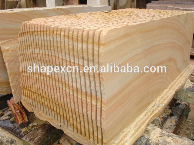 Indian yellow rainbow sandstone wholesale