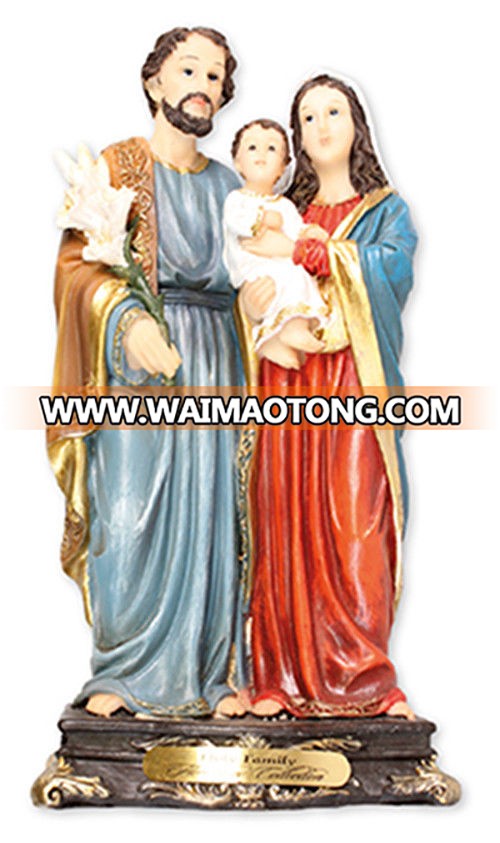 Resin Statue The Holy Family Jesus Mary Joseph Religious Gift