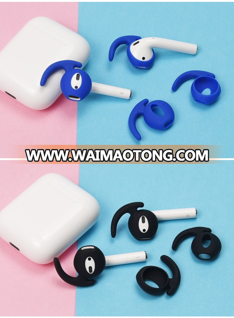 Replacement Soft Silicone Antislip Ear Cover Hook Earbuds Tips Earphone Silicone Case for AirPod Apple EarPod