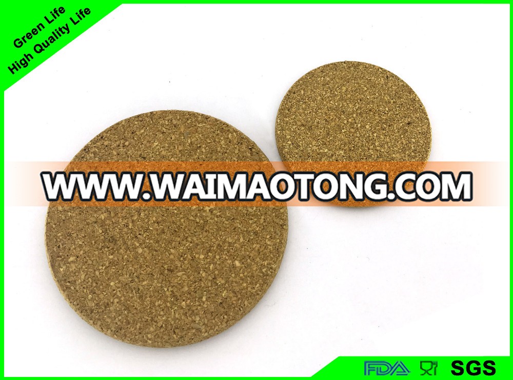 Hot selling customized cork hot pads for kitchen tableware