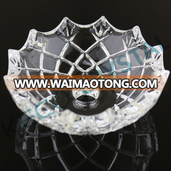 Machine cut crystal chandelier bobeche for pendant lights