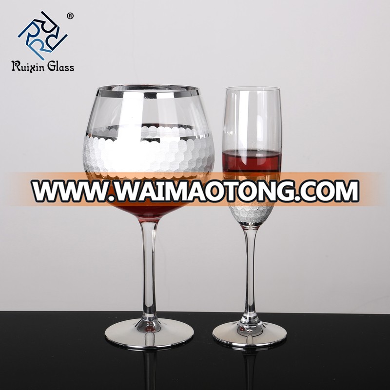 Crystal goblets color wine glass cheap engraved colored wine glasses wholesale, set of 4