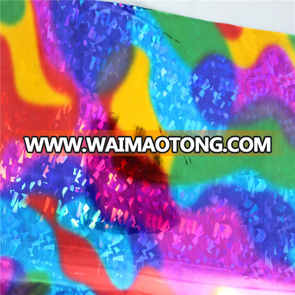 Holographic rainbow hot stamping foil holographic hot stamping foils for garments and leather