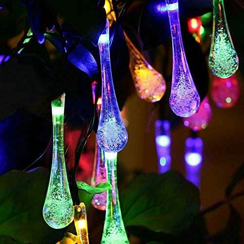 Waterproof outdoor garden solar lighting starfish led string lights