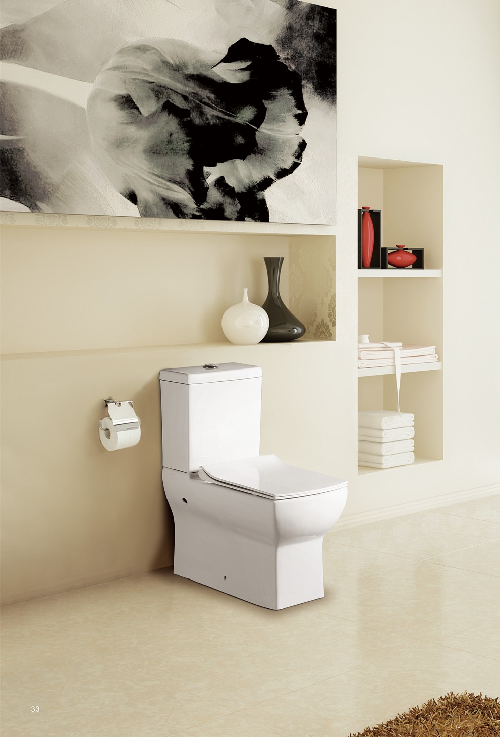 Sanitary ware factory supply Square new design ceramic water closet directly washdown bathroom wc toilets