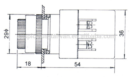 22mm, 25mm, 30mm Transformer Type Pilot Lamp, Indicator Light (TPL-22/25/30)