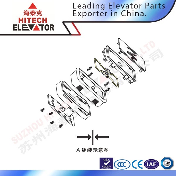 Elevator Lift push button BAS141 elevator buttons with braille