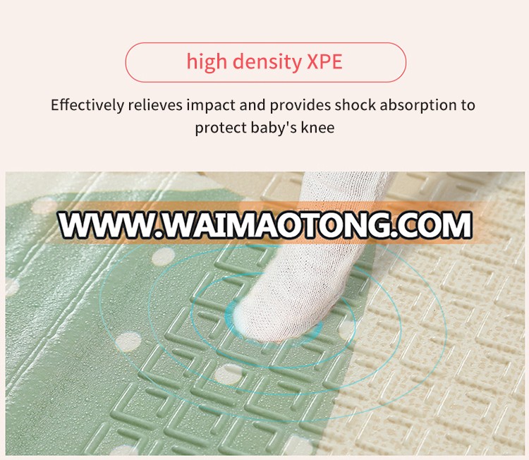 Foldable design waterproof XPE foam baby play mat