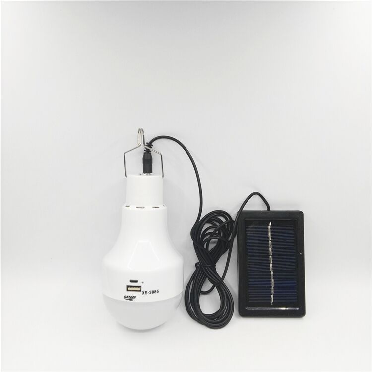 USB charging and solar power charging methods portable solar lighting kit for camping