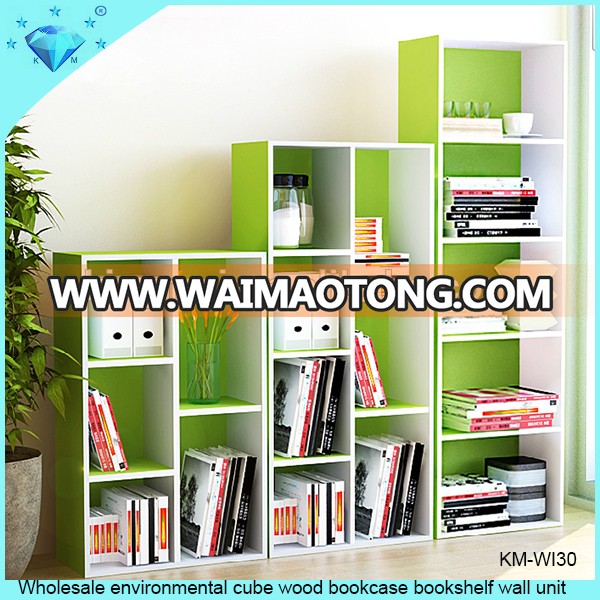 Fashion branch shape wall mounted wood book display shelf