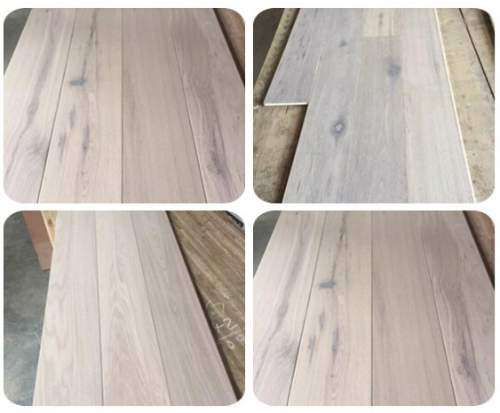 White Oiled and White washed euro oak engineered 3 layer wood flooring