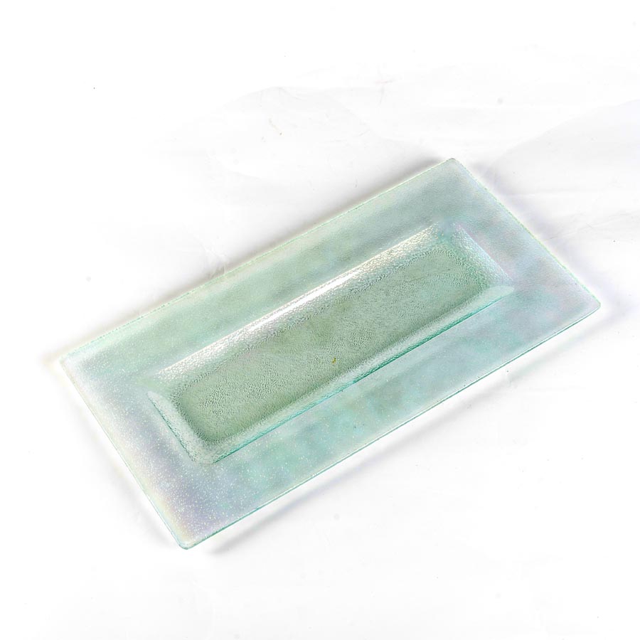 Wholesale Glass Wedding Clear glass plate fruit plate glass charge plate