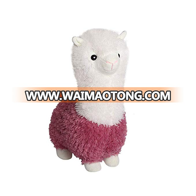 New arrival animated decoration mini plush Christmas white llama Dolls