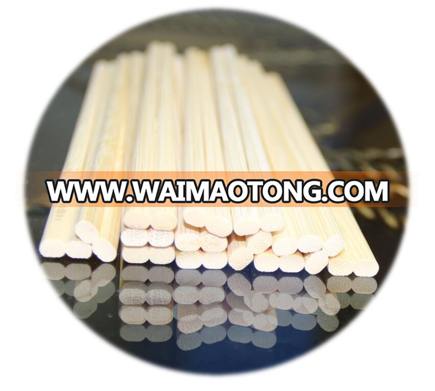 Wholesale natural yellow disposable reusable 4.3mm bulk bamboo chopsticks