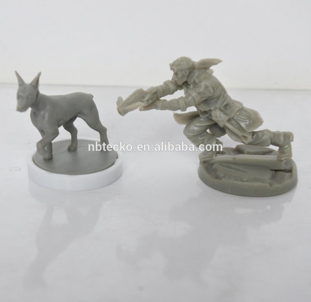 Plastic 3D customized board game miniatures table game figures