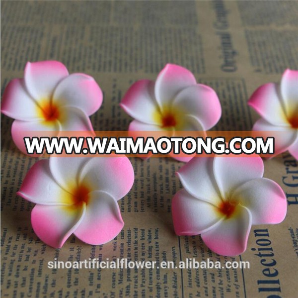 Wholesale Artificial Foam Frangipani Foam Plumeria Flowers With Clip