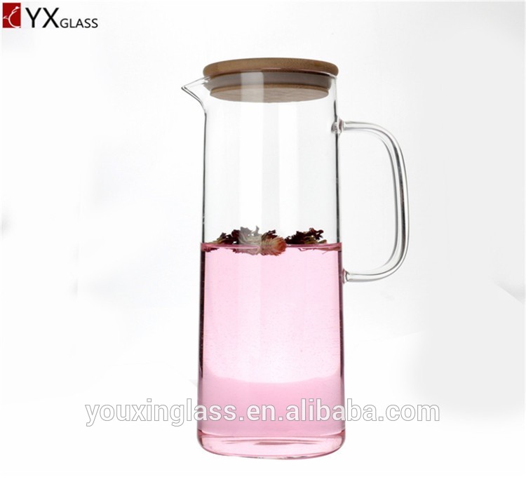 Non-electric 1500ml Borosilicate Cool Glass Water Kettle