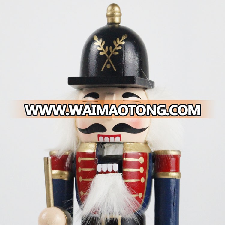 Wholesale Melody big Christmas Decor Hand painted wooden trumpet soldier nutcracker toy