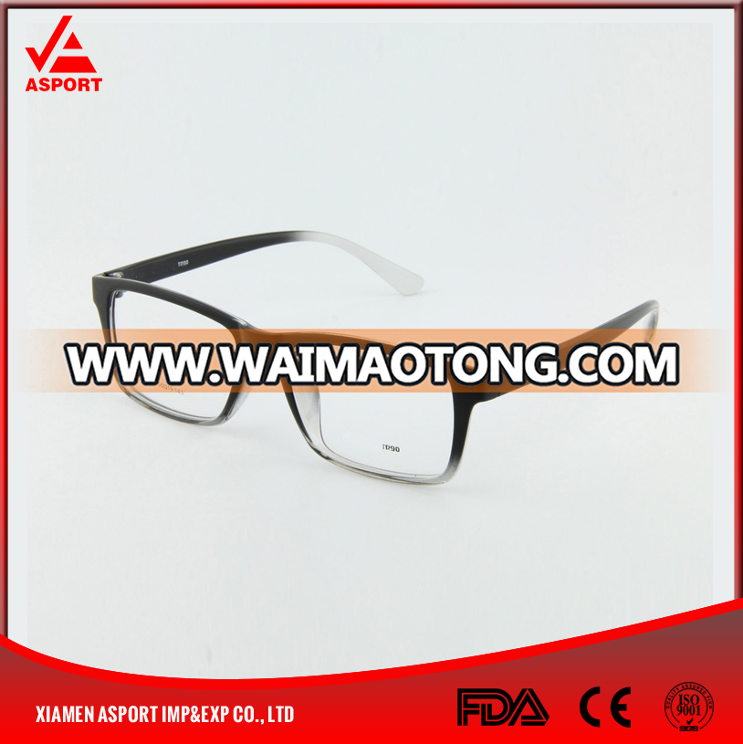 LY-1055 Customized Pattern Rectangle Full-rim TR90 Optical Frame for Eyeglasses