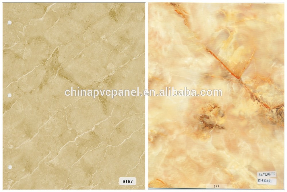 UV coated artificial marble panel plastic