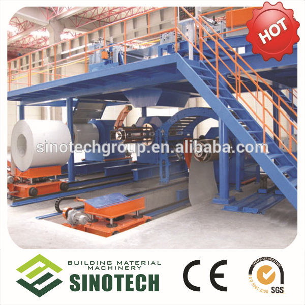 2015 High efficiency EPS PU sandwich panel machine