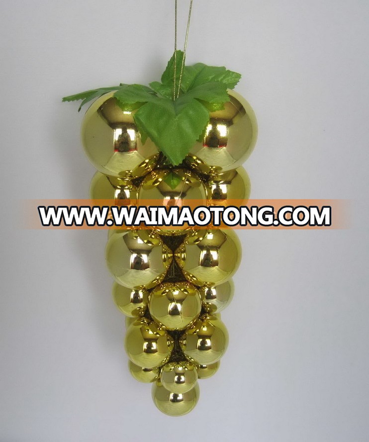 Plastic christmas ball ornaments bunch of grapes shape balls