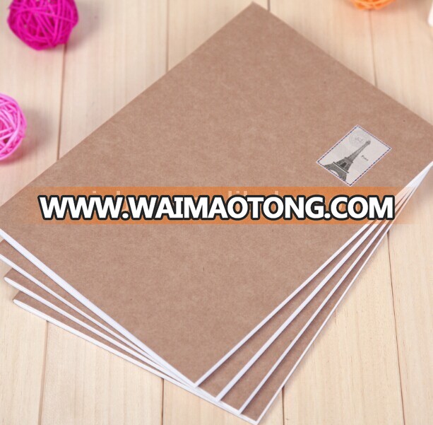 Customized business meeting organizer new design printing kraft paper notebook