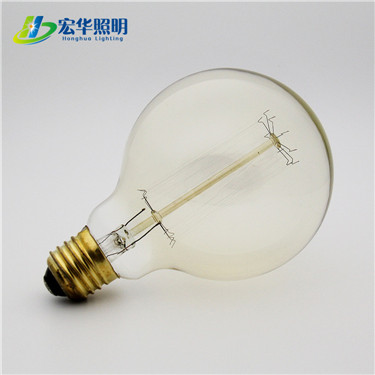 G95 Clear yellow light globe Edison style vintage bulb for home decoration