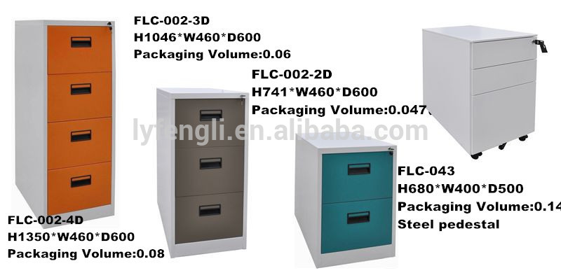 New design thinner frame small metal filing cabinets