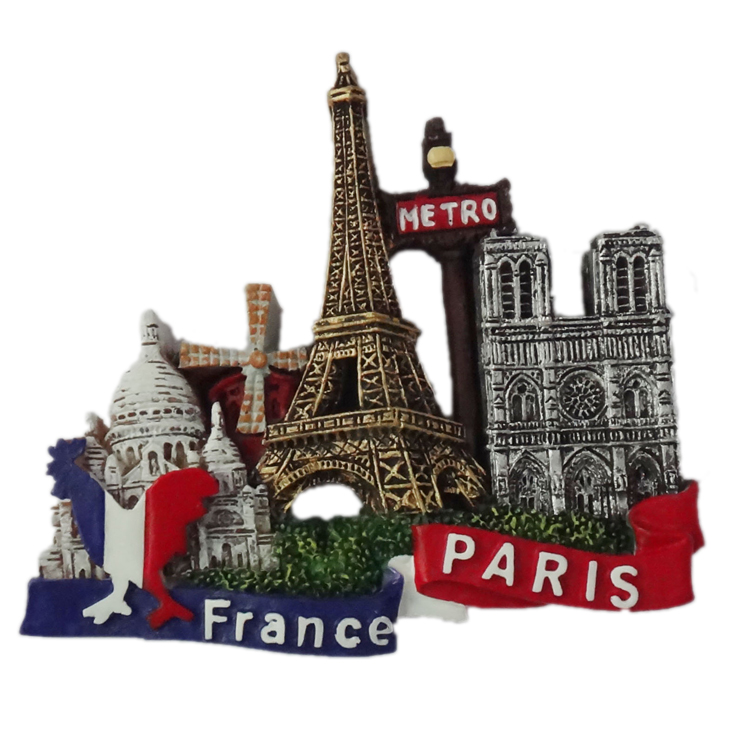 Best selling cheap eiffel tower souvenir magnets paris