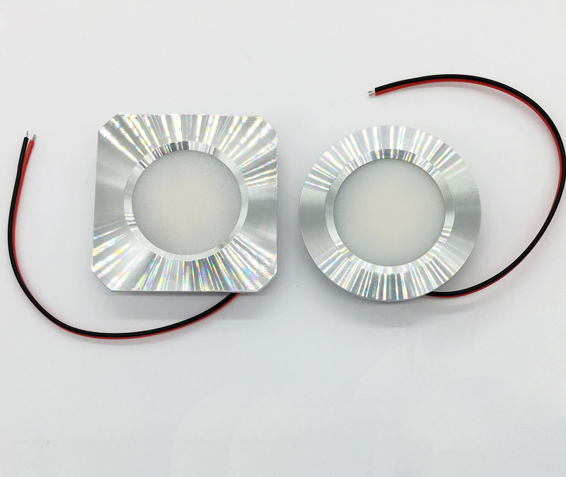 Puck Light  5.5mm Female Plug Wire Dome Light 10-30V 12V 24V AC or DC Square or Round Down Lamp Ceiling Light