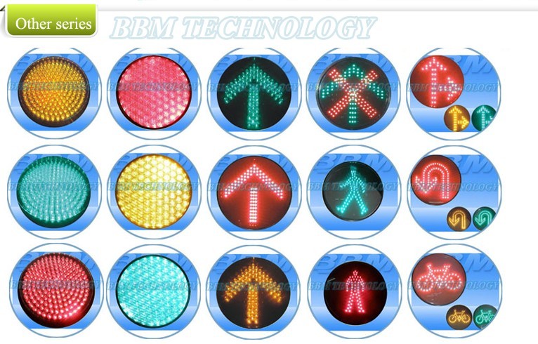 High quality green clear lens led traffic sign core