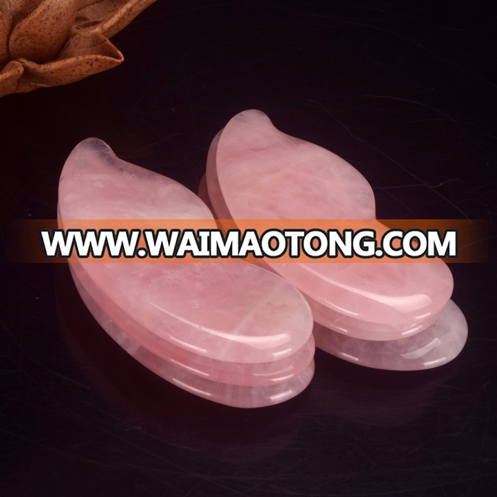 wholesale natural Rose quartz Gua Sha Board