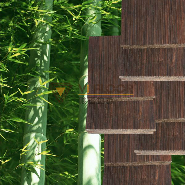 Carbonized outdoor bamboo decking