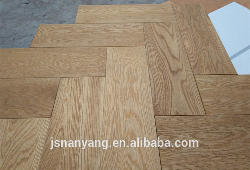 Natural oiled oak fishbone wood floorinng