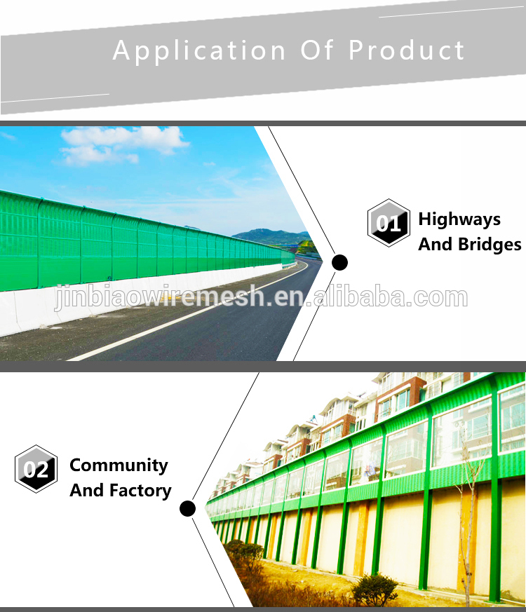 environmental acoustic sound panel  highway sound barrier wall noise barrier manufacturer( ISO9001:2008)