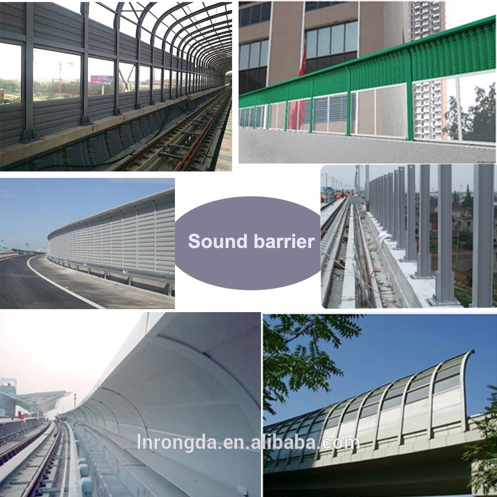 Factory product transparent noise reduction barrier with ISO9001