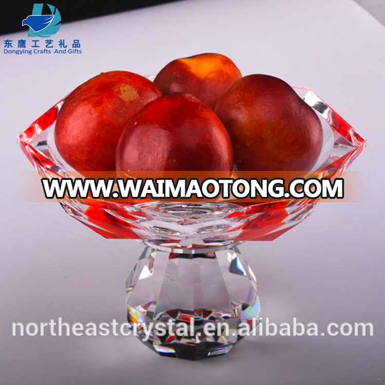 2019 New Design Elegance Clear Optic 7&quot; Crystal Fruit Bowl